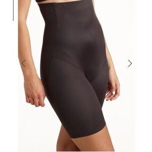 TC Intimates High Waist Thigh Slimmer Shapewear Black Style 4419 Size Medium